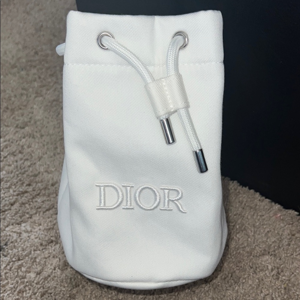 White Drawstring Pouch